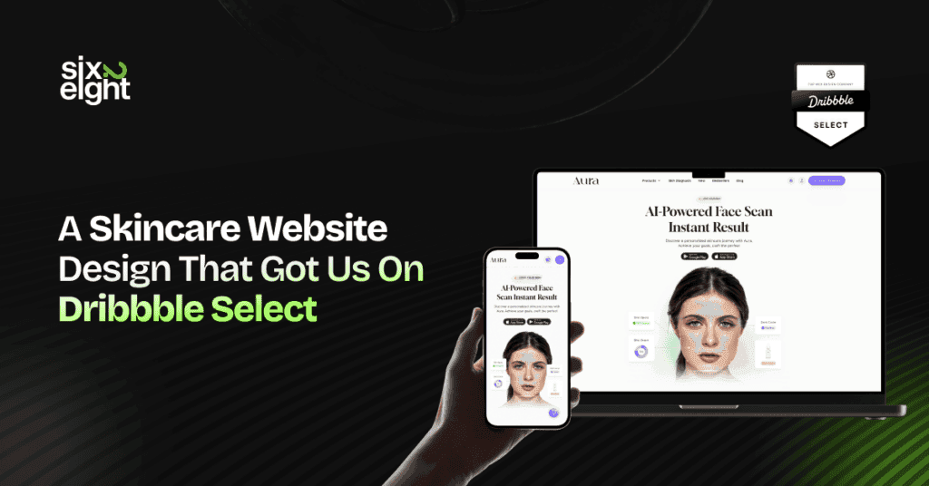 How a Skincare Website Design Got Us on Dribbble Select